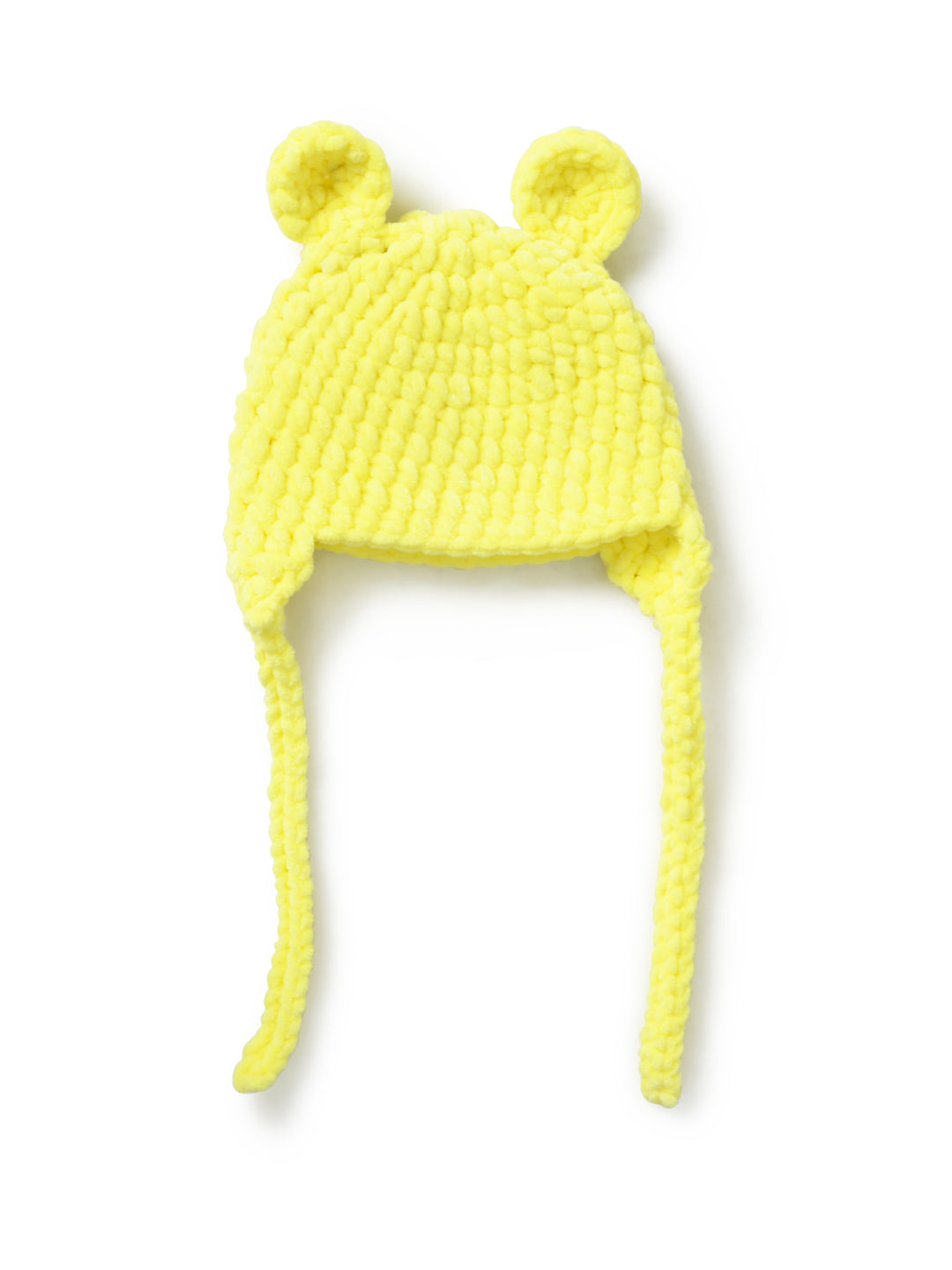 Pack of 2 White & Yellow Woolen Cap for Kids