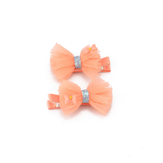 Pink Bow Pack of 2 Hair Clips for Girls