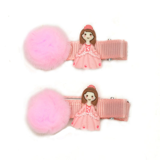 Set of 2 Multicolor Trendy Hair Clips for Girls